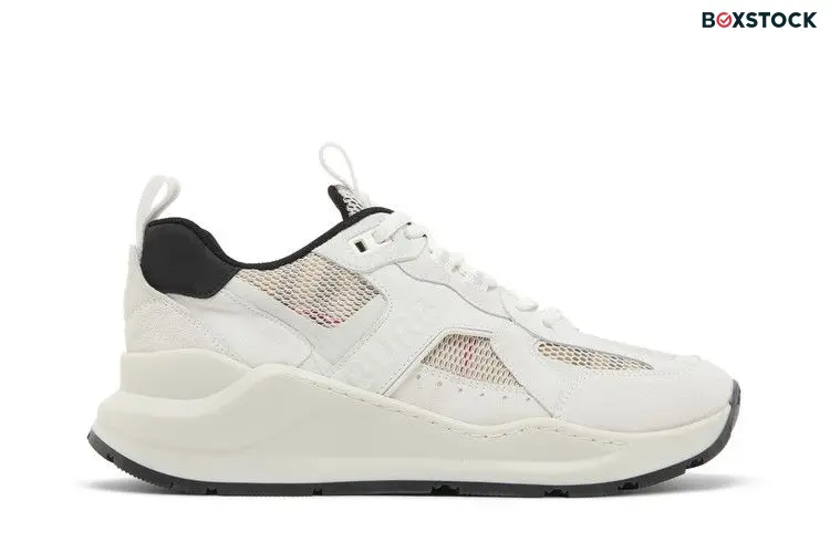 Burberry Wmns Check Mesh Low 'White Tartan'