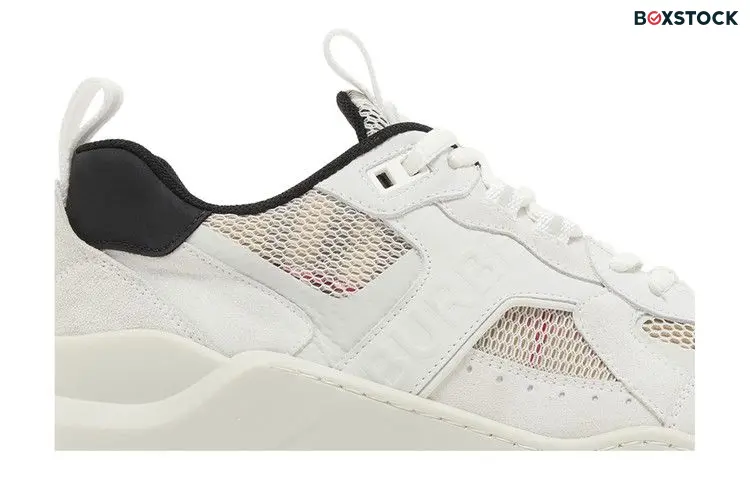 Burberry Wmns Check Mesh Low 'White Tartan'