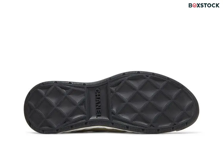 Chanel Wmns Velvet Calfskin & Mixed Fibers Sneaker 'Ivory' White