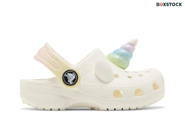 Crocs Classic Clog Toddler 'I Am Rainbow Unicorn' Cream 2024
