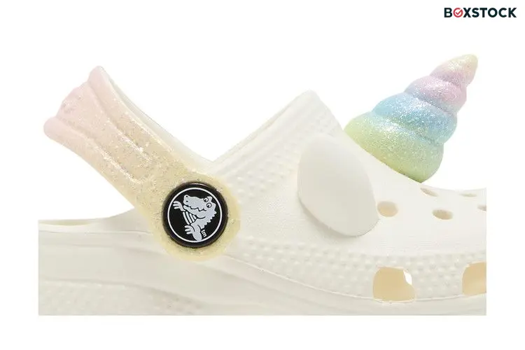 Crocs Classic Clog Toddler 'I Am Rainbow Unicorn' Cream 2024