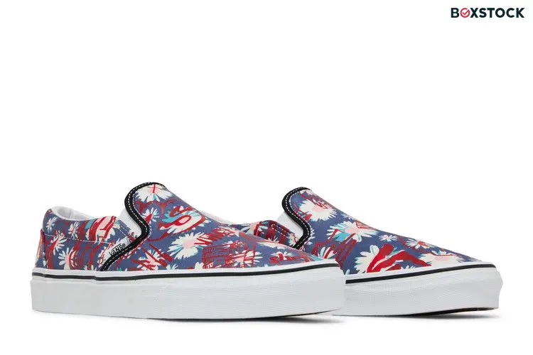Vans Classic Slip-On 'Floral' Red