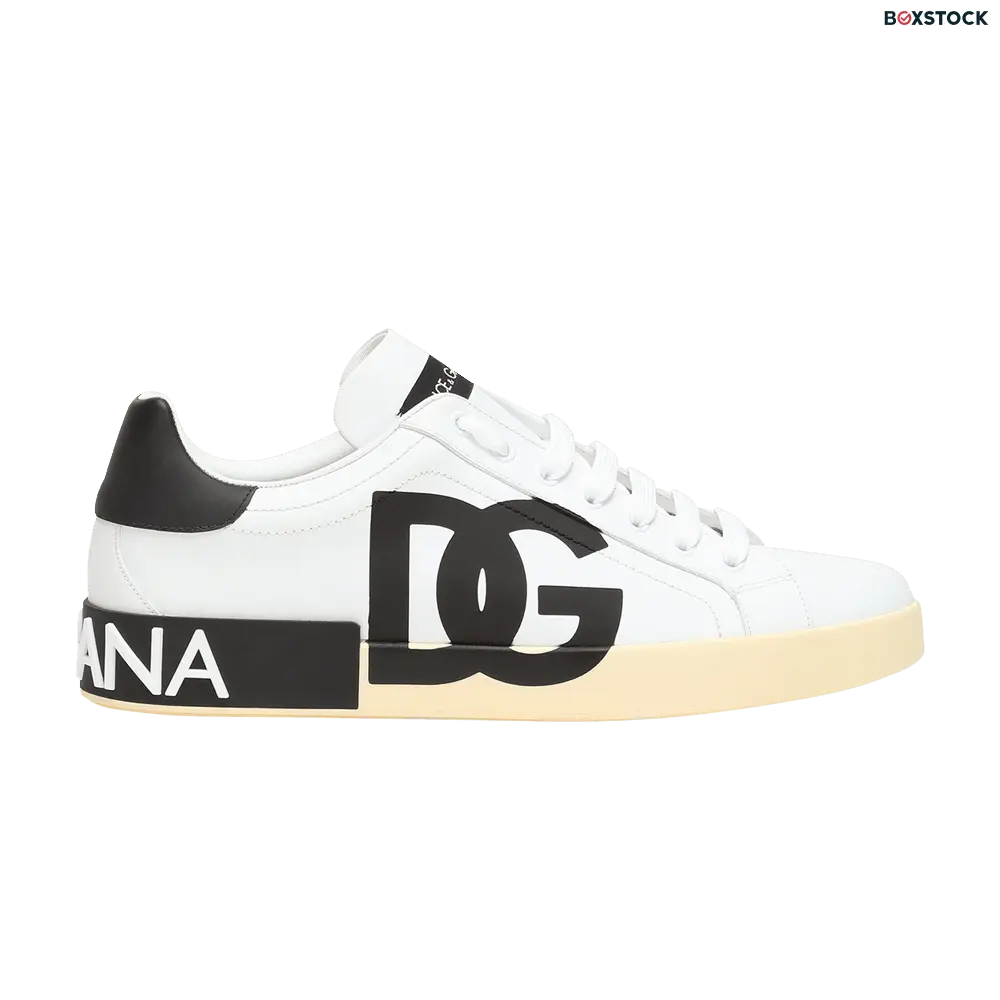 dolce & gabbana Dolce & Gabbana Portofino Low 'DG Logo Print - White Black'