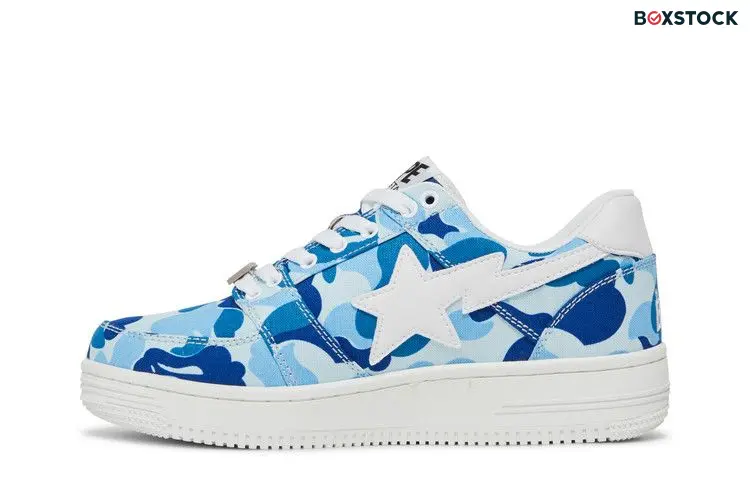 BAPE Bapesta Low '20th Anniversary - Blue ABC Camo'