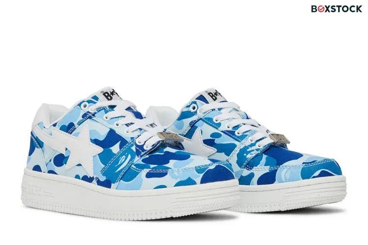 BAPE Bapesta Low '20th Anniversary - Blue ABC Camo'