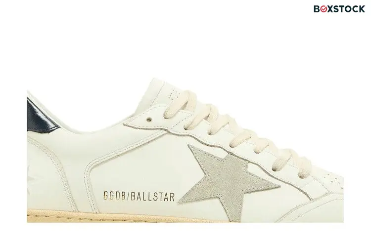 Golden Goose Ball Star 'White Midnight Blue' Cream