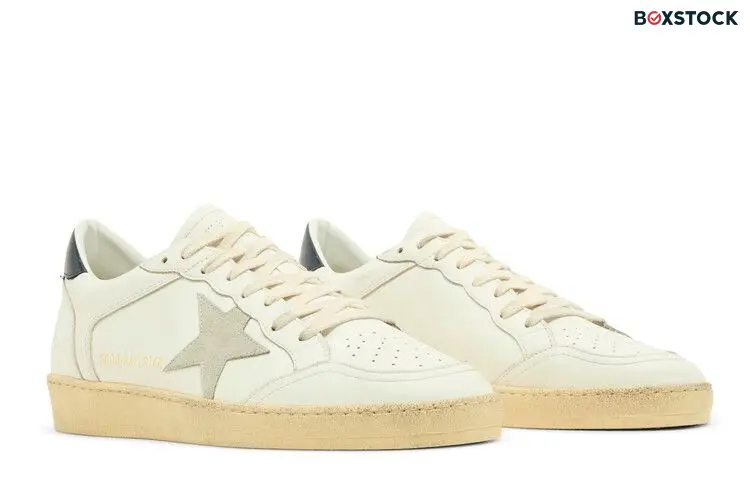 Golden Goose Ball Star 'White Midnight Blue' Cream