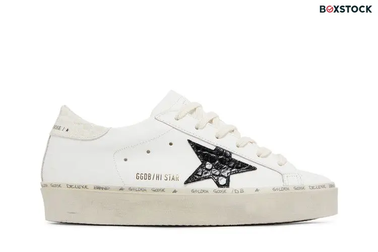 Golden Goose Wmns Hi Star 'White Black Crocodile'