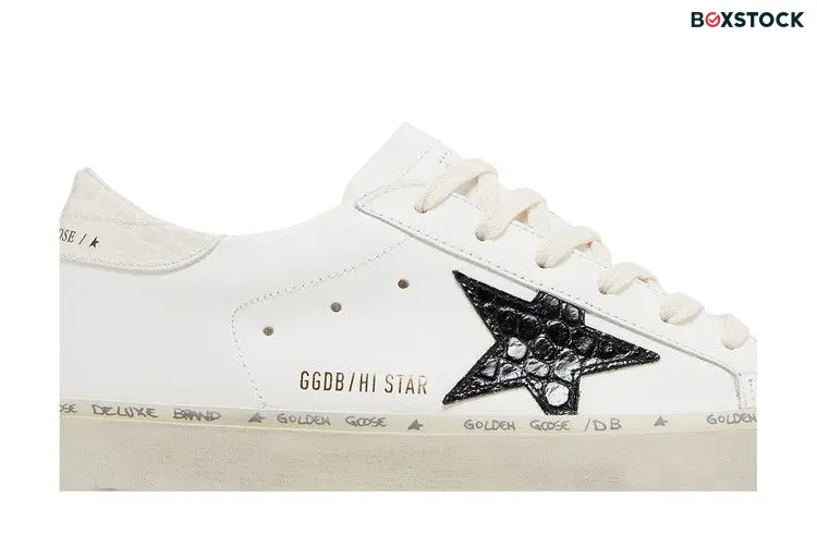 Golden Goose Wmns Hi Star 'White Black Crocodile'