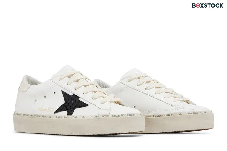 Golden Goose Wmns Hi Star 'White Black Crocodile'