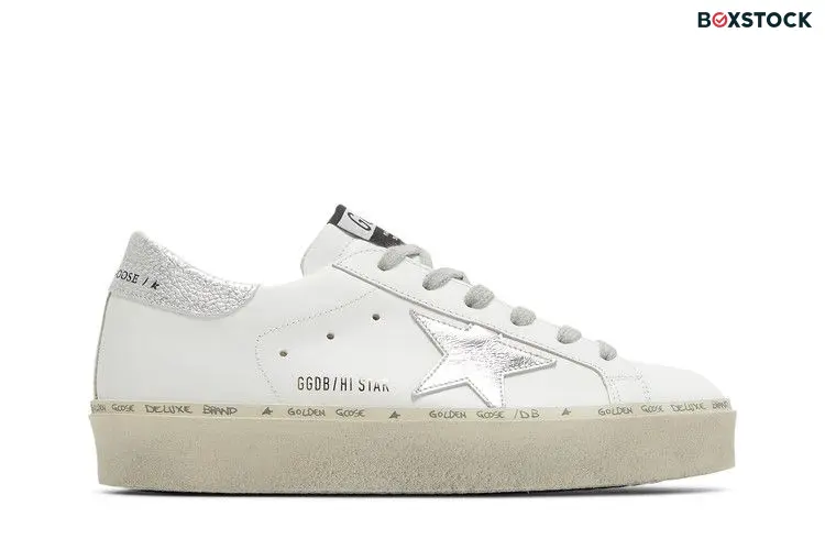 Golden Goose Wmns Hi Star 'White Silver' GWF00118-F000329-80185