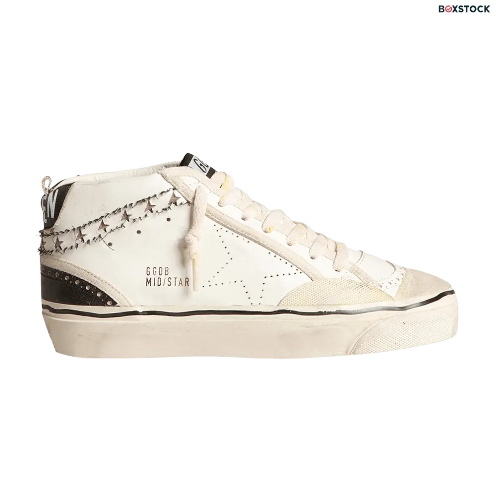 Golden Goose Wmns Mid Star LAB 'Cut Out Stars' White