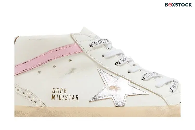Golden Goose Wmns Mid Star 'White Silver Pink' 2024