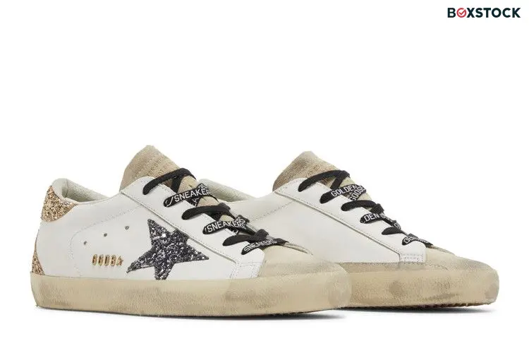 Golden Goose Wmns Superstar 'Optic White Seedpearl Glitter'
