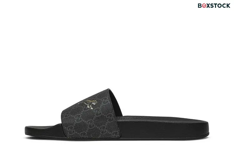 Gucci GG Supreme Slide 'Tiger' Black