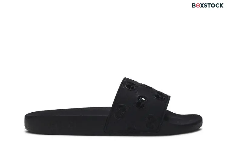 Gucci Rubber GG Slide 'Black'