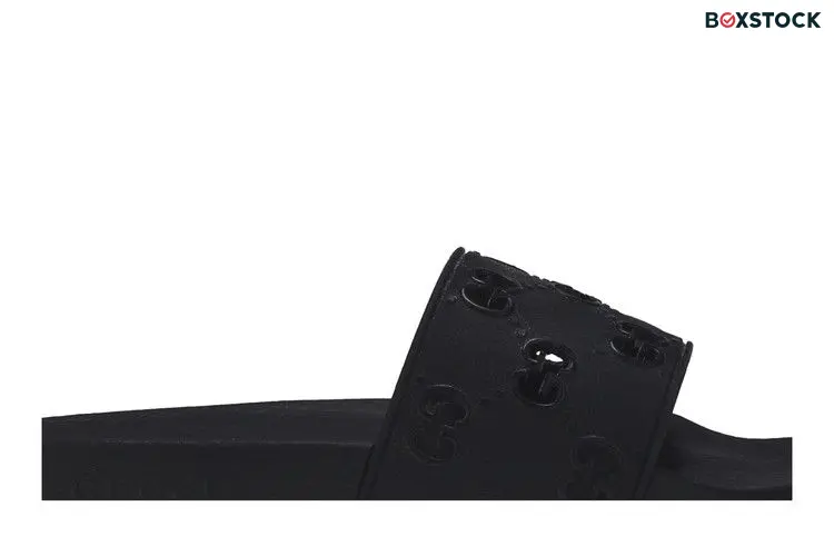 Gucci Rubber GG Slide 'Black'