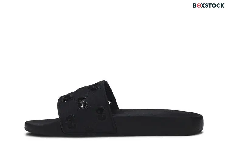 Gucci Rubber GG Slide 'Black'