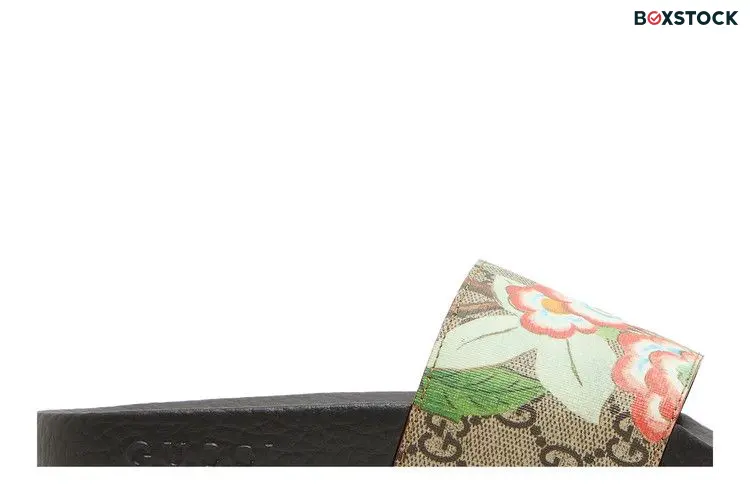 Gucci Wmns Pursuit GG Supreme Slide 'Flowers' Black
