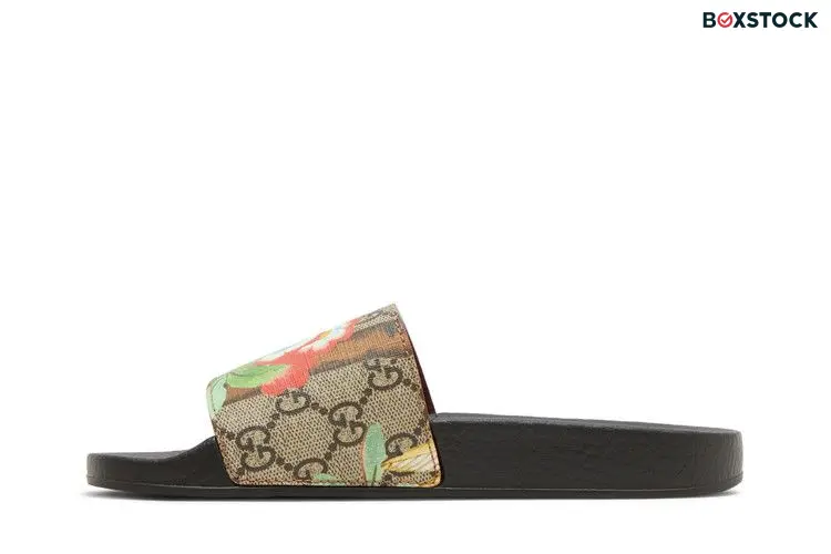 Gucci Wmns Pursuit GG Supreme Slide 'Flowers' Black