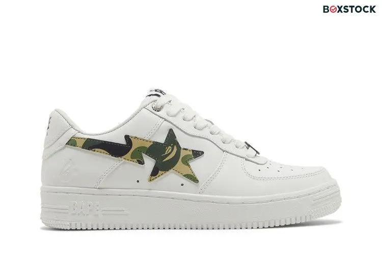 BAPE Bapesta 'ABC Camo - Green' 2022 White