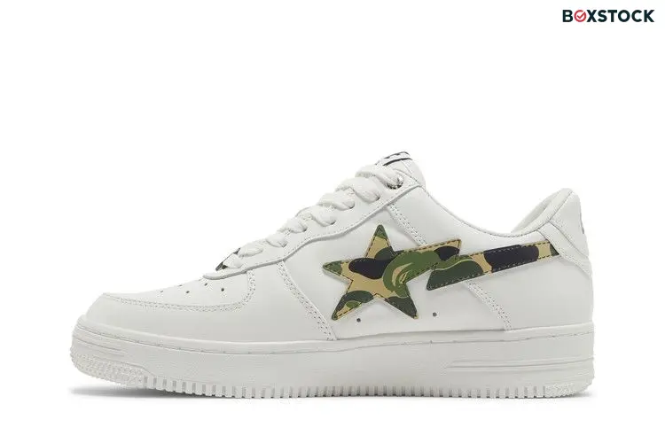 BAPE Bapesta 'ABC Camo - Green' 2022 White