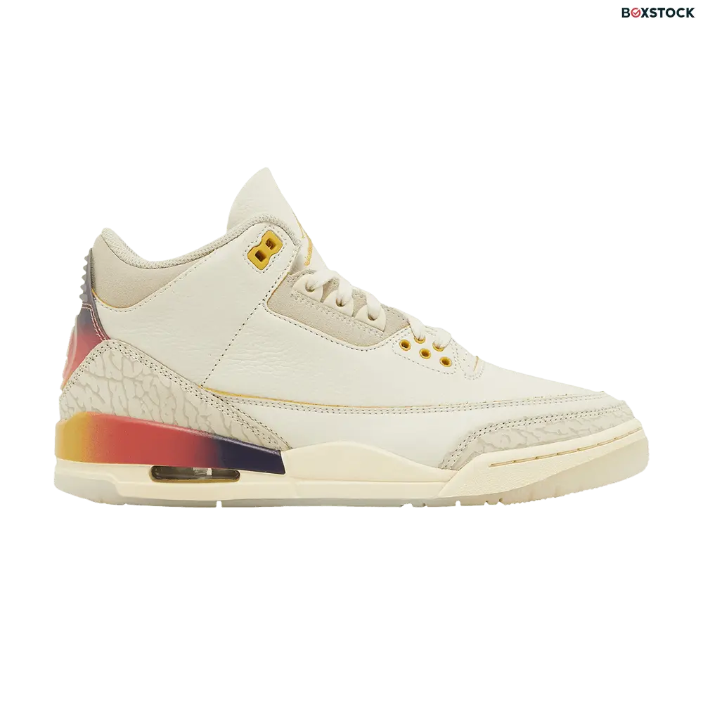 J. Balvin x Air Jordan 3 Retro 'Medellín Sunset' Sample Cream 2023