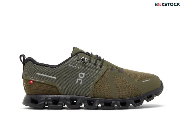 ON Cloud 5 Waterproof 'Olive Black' Green