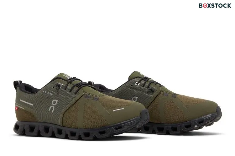 ON Cloud 5 Waterproof 'Olive Black' Green