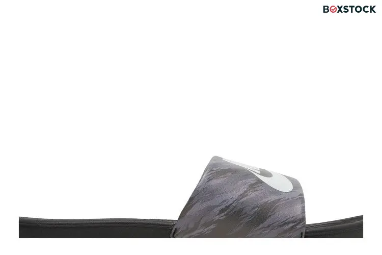 Nike Kawa SE Slide GS 'Black Pure Platinum Camo'