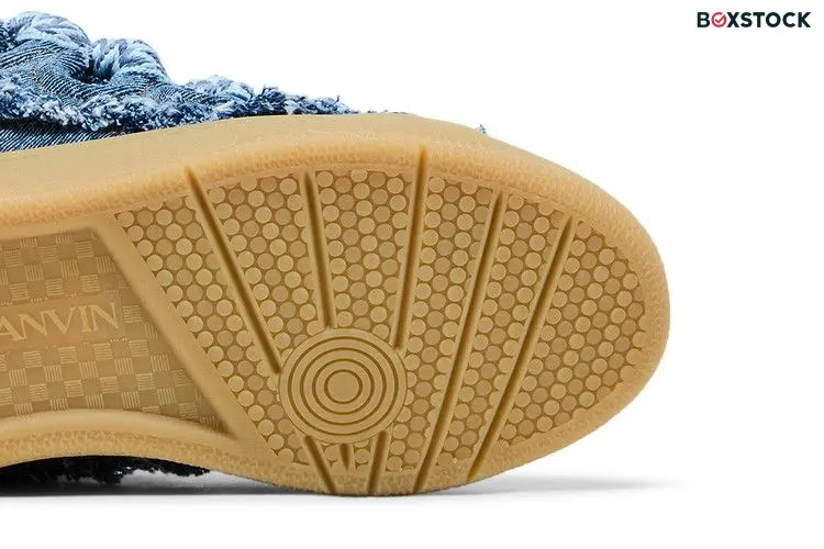 Lanvin Wmns Curb Sneakers 'Frayed Denim' Blue