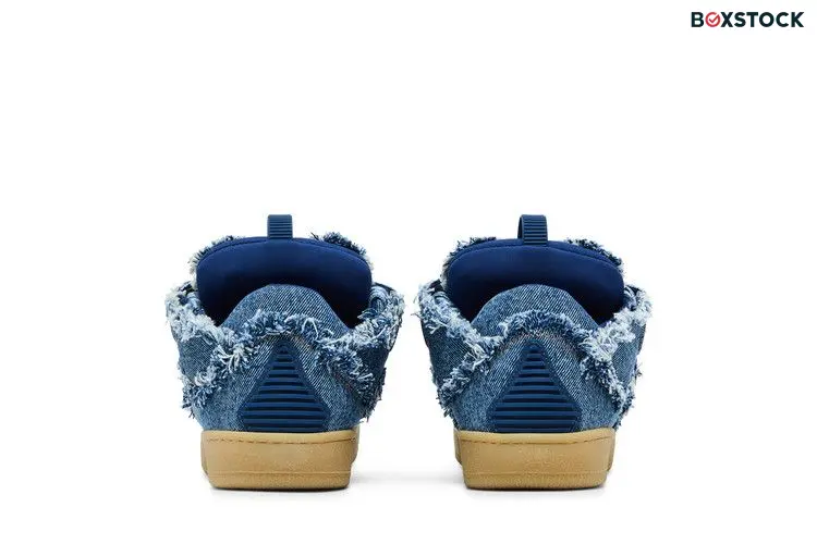 Lanvin Wmns Curb Sneakers 'Frayed Denim' Blue