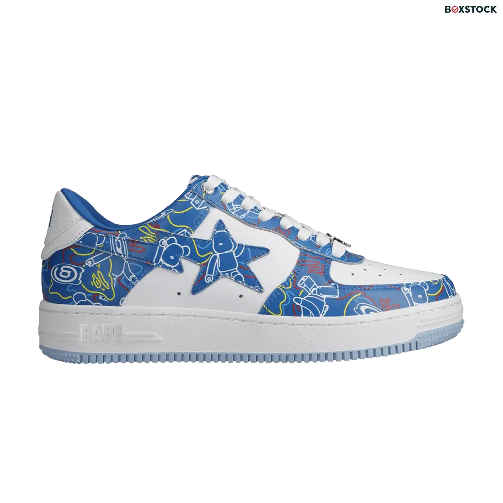 bape BAPE Medicom Toy x Bapesta Low M2 'Be@r Camo - Blue'  2021