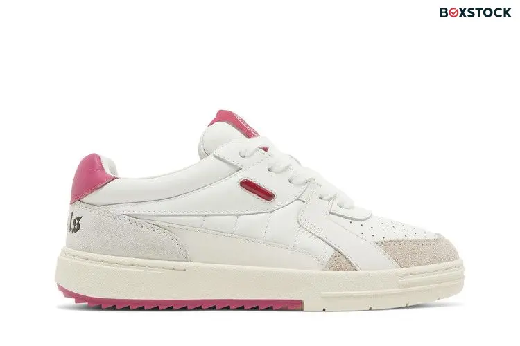 Palm Angels Wmns Palm University Low 'White Fuchsia'