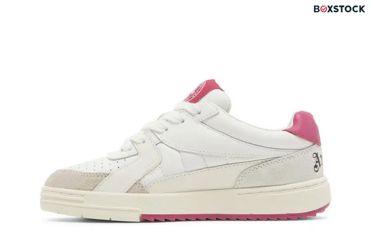 Palm Angels Wmns Palm University Low 'White Fuchsia'