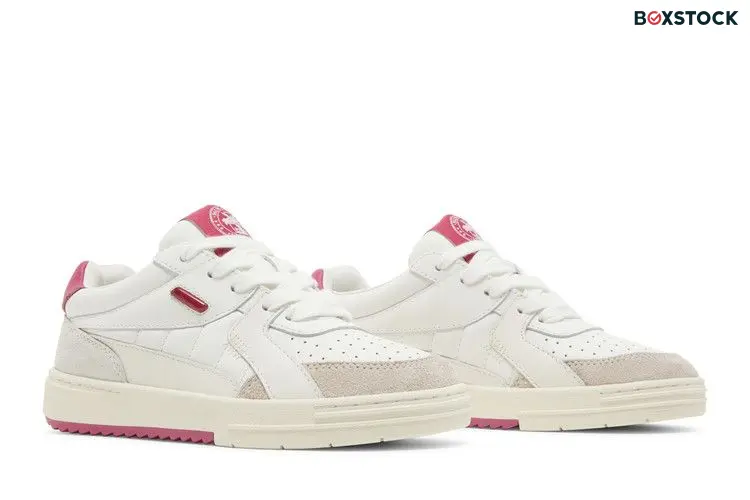Palm Angels Wmns Palm University Low 'White Fuchsia'