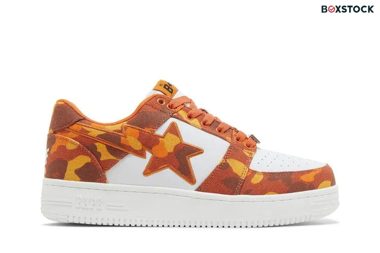 BAPE Heron Preston x Bapesta 'ABC Camo - Orange'