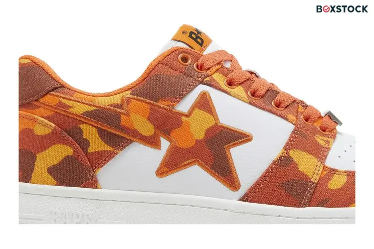 BAPE Heron Preston x Bapesta 'ABC Camo - Orange'