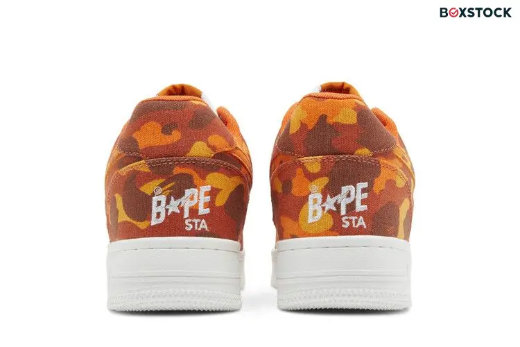BAPE Heron Preston x Bapesta 'ABC Camo - Orange'