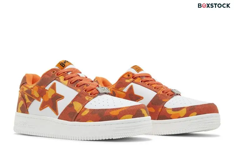 BAPE Heron Preston x Bapesta 'ABC Camo - Orange'
