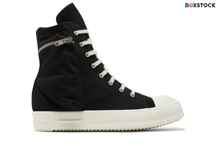 Rick Owens DRKSHDW Strobe Cotton Denim Cargo High 'Black Milk'