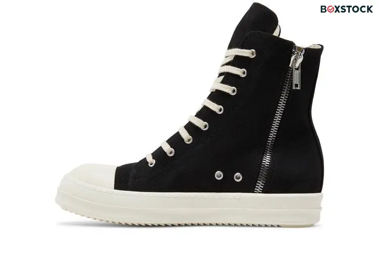 Rick Owens DRKSHDW Strobe Cotton Denim Cargo High 'Black Milk'