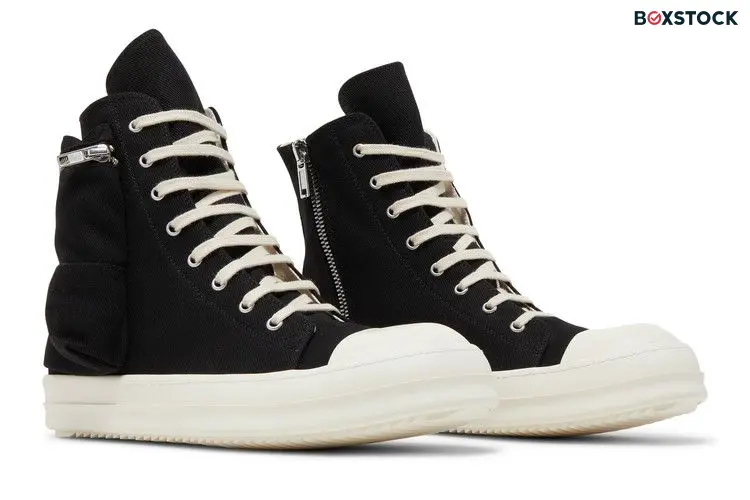 Rick Owens DRKSHDW Strobe Cotton Denim Cargo High 'Black Milk'