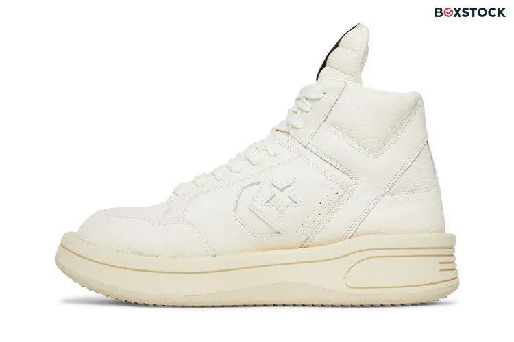 Converse Rick Owens x DRKSHDW TURBOWPN Mid 'Egret' White