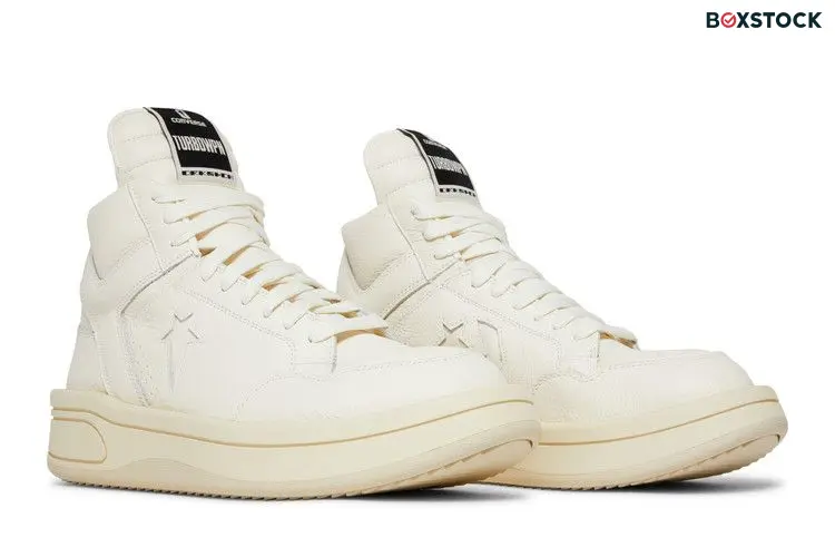 Converse Rick Owens x DRKSHDW TURBOWPN Mid 'Egret' White