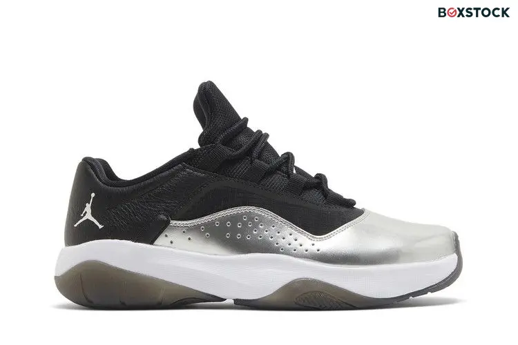 Wmns Air Jordan 11 CMFT Low 'Silver Toe' Black
