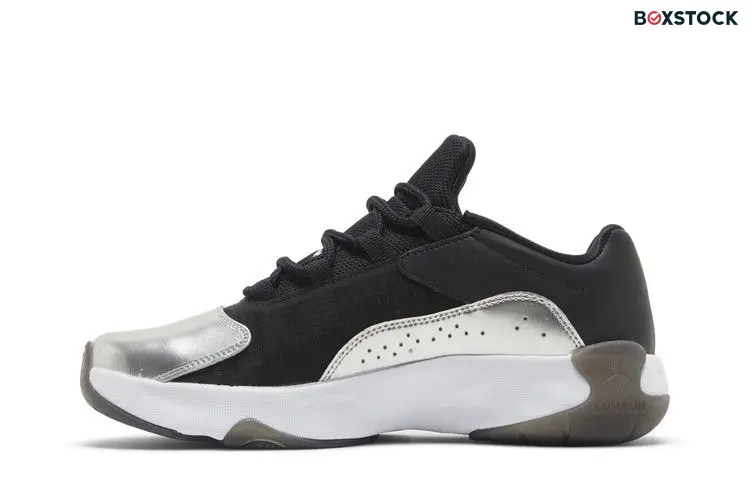 Wmns Air Jordan 11 CMFT Low 'Silver Toe' Black