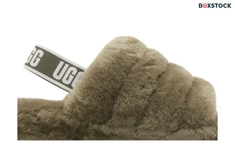 UGG Wmns Fluff Yeah Slide 'Burnt Olive' Green 2022