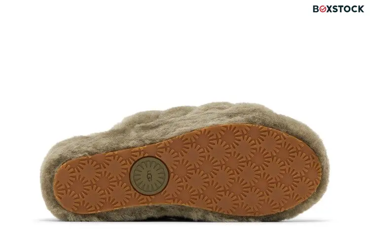 UGG Wmns Fluff Yeah Slide 'Burnt Olive' Green 2022