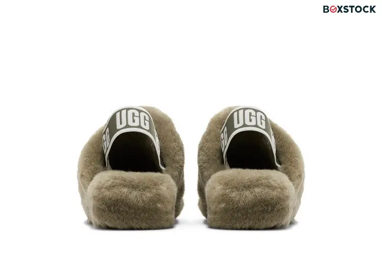 UGG Wmns Fluff Yeah Slide 'Burnt Olive' Green 2022